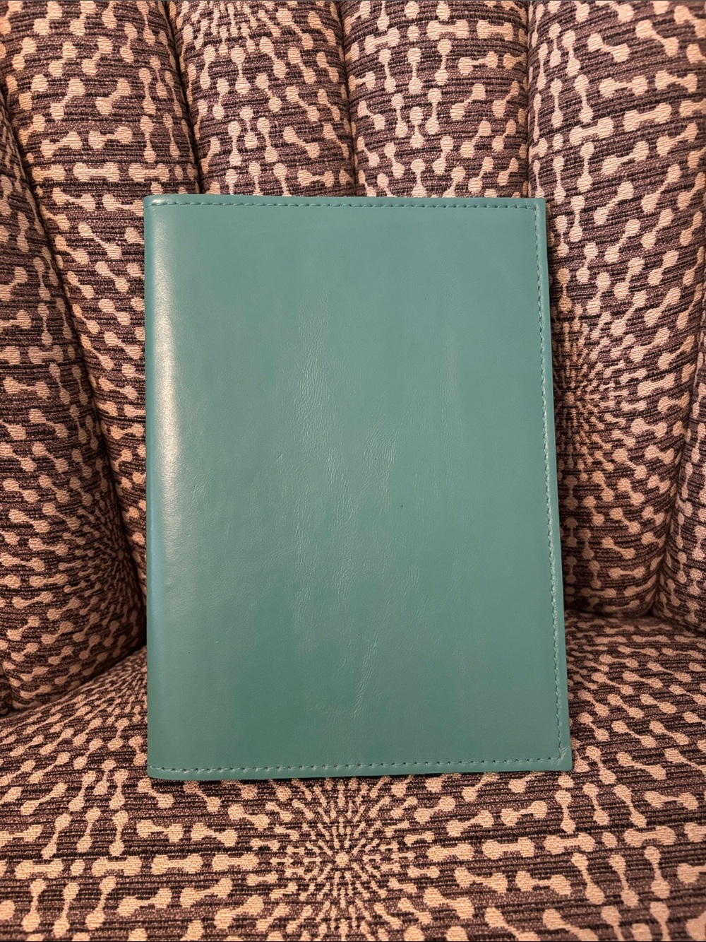 Casupo Refillable A5 Leather Journal NoteCover Teal Blue Suede interior